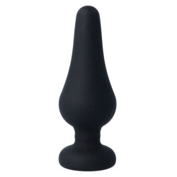 Intense - Plug Anal Pipo L Silicone Noir 13 Cm